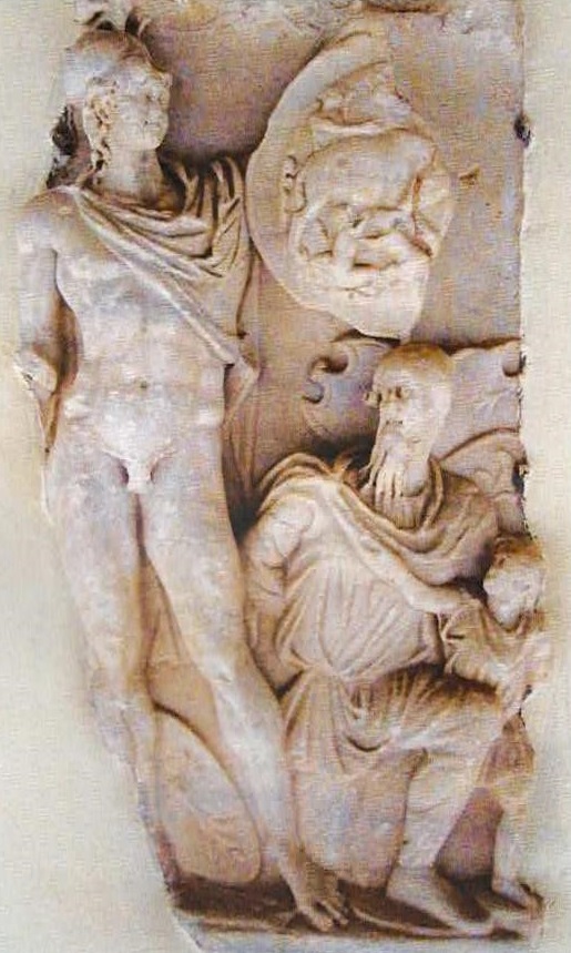 Corchiano - Fescennino - Frammento di sarcofago di età romana